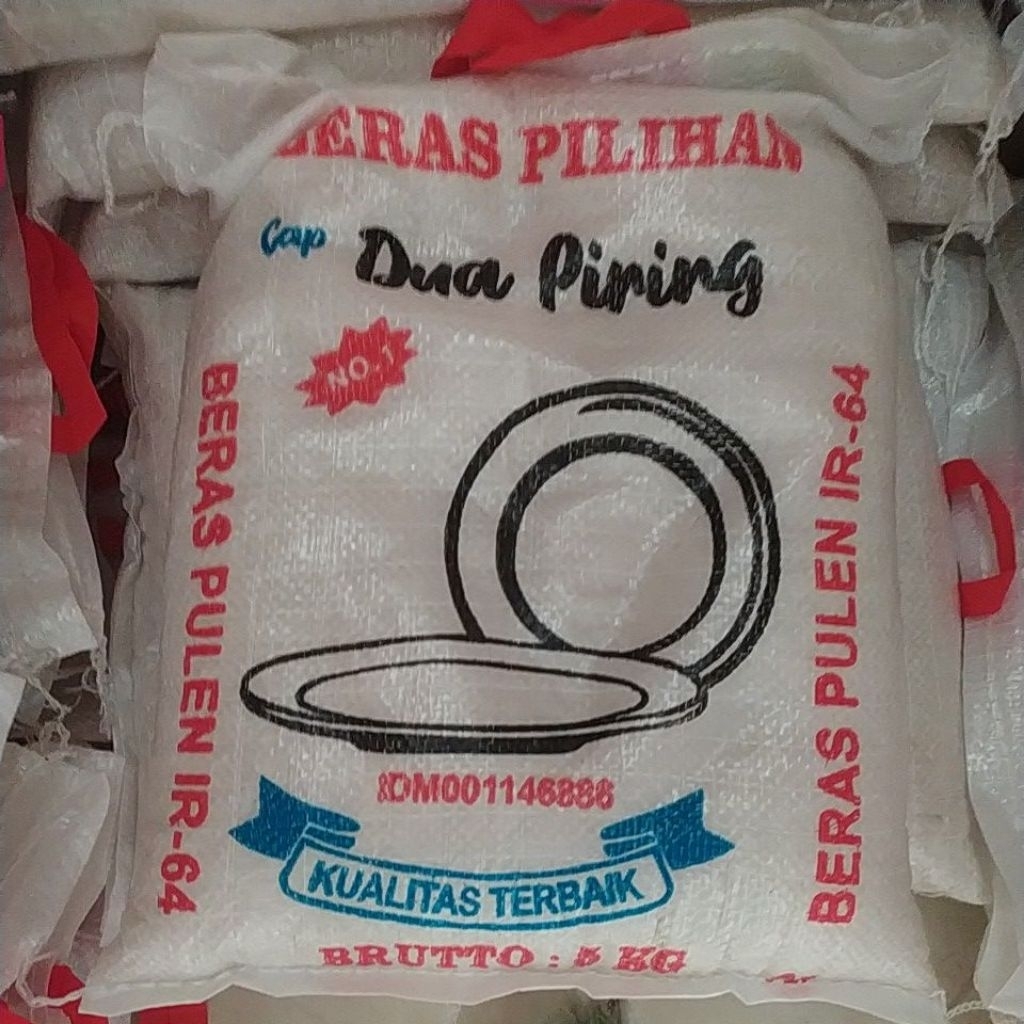 

Beras 5kg cap dua piring, Beras Enak, Beras Putih, Beras Murah