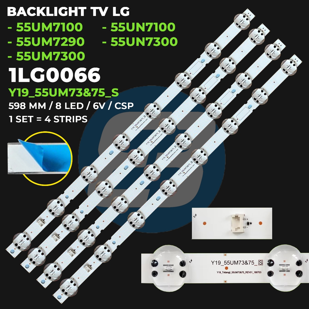 Backlight TV LG 55UM7100 55UM7290 55UM7300 55UM7600 55UN7100 55UN7300 Y19_55UM73&75_S