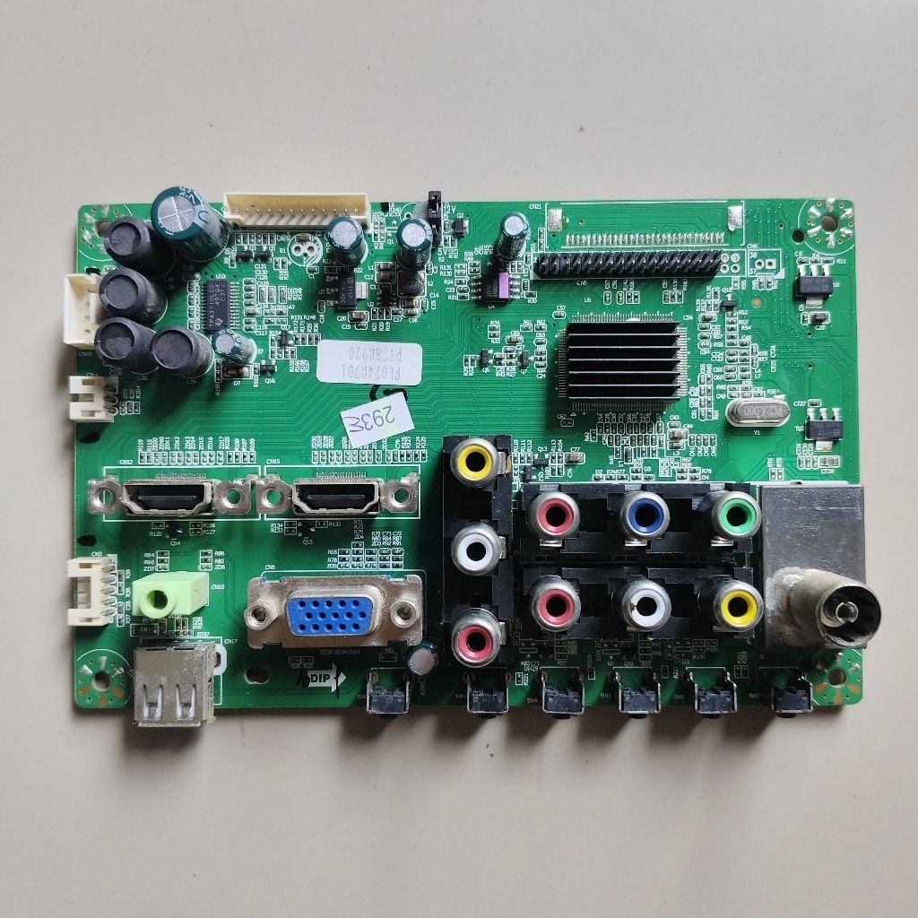 MB-MAINBOARD MB Motherboard TV LCD Polytron 24 inch tipe PLD24D901  cabutan normal tested joss tingg