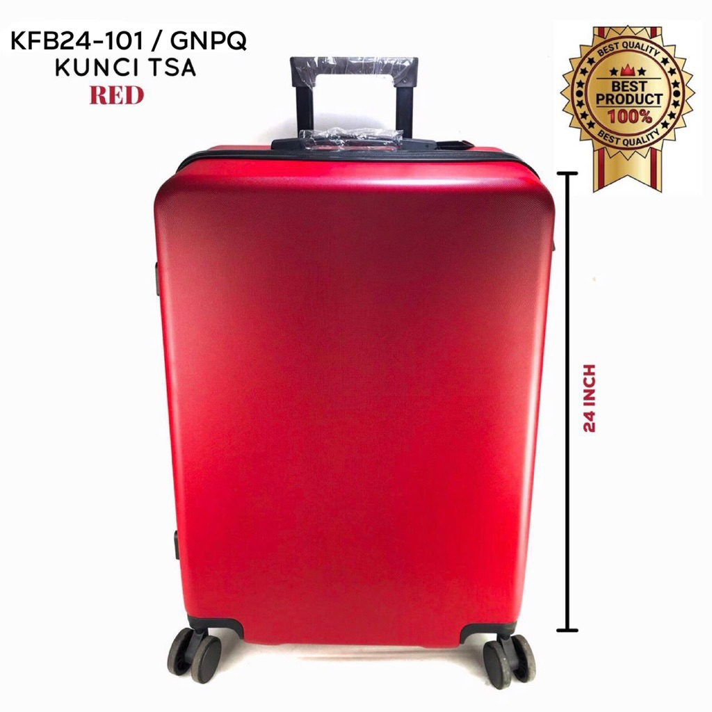 koper 24in koper bagasi koper ukuran sedang, bisa 360 derajat putaran  import