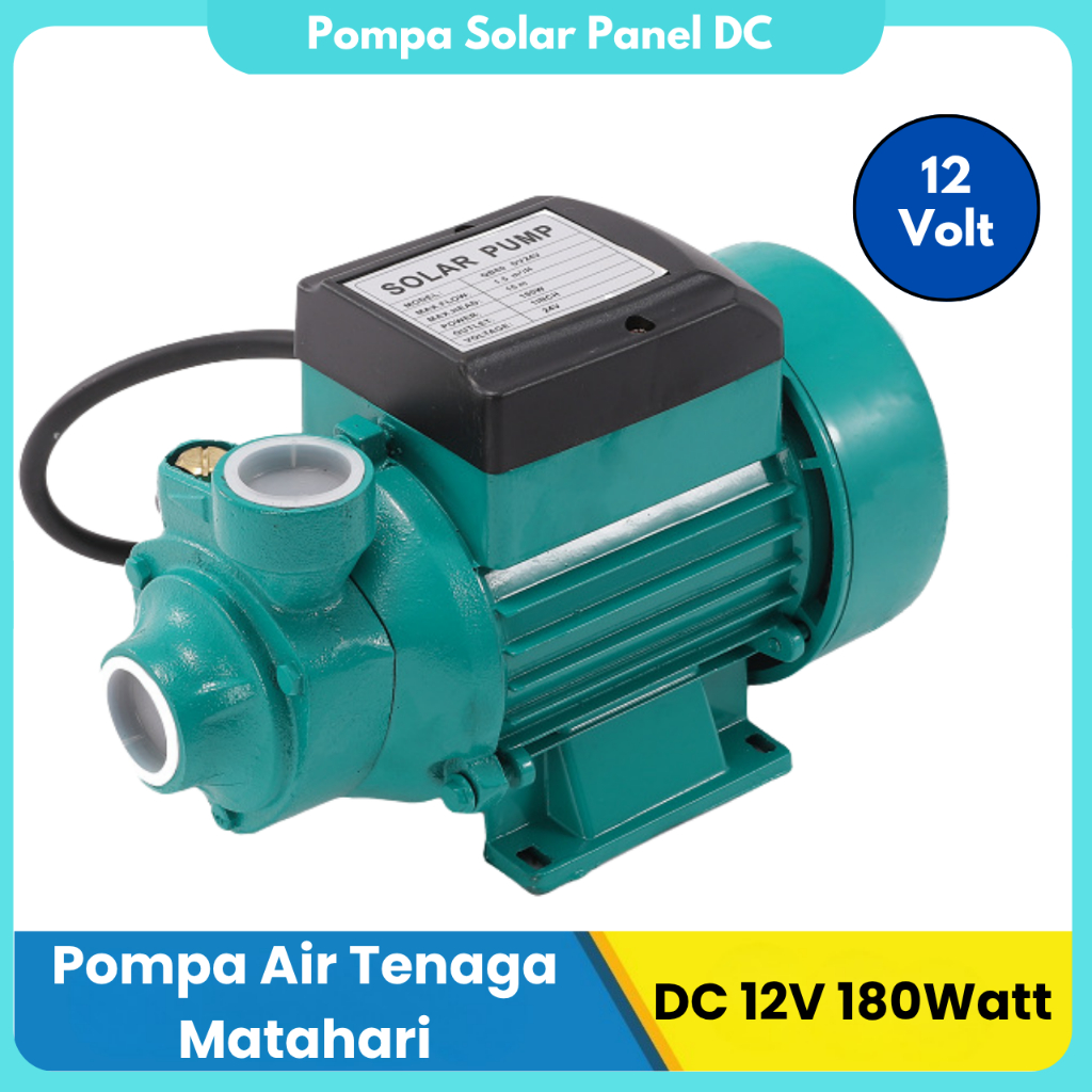 Pompa Solar DC 12V Pompa Sumur DC Irigasi Pertanian Tenaga Aki Solar Panel 12 Volt Pompa Panel Surya