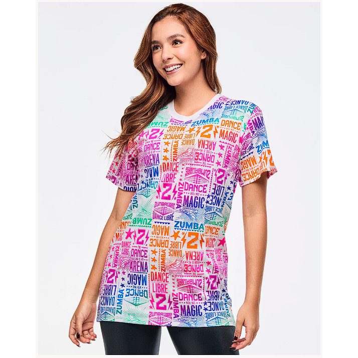 ZWEAR-ZUMBA LIBRE CREW NENCK TEE
