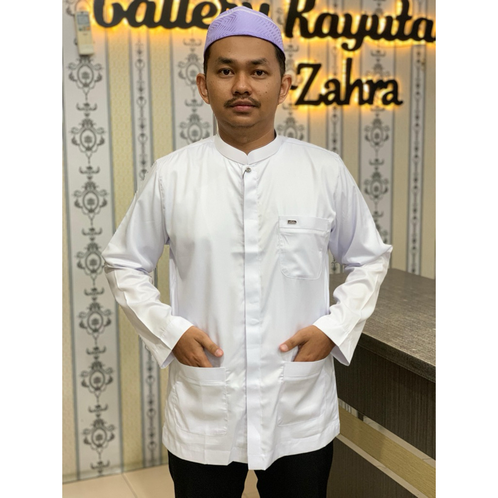 Koko Al-Zahra Lengan Panjang Putihan
