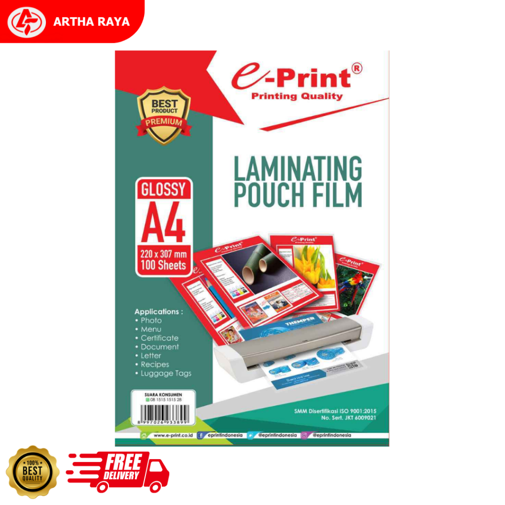 

Plastik Laminating E-Print A4 Eco