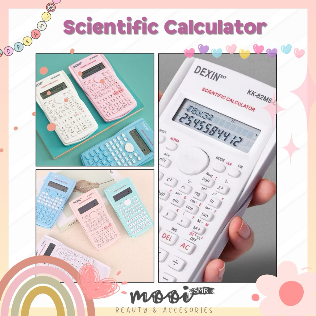 

DEXIN Kalkukator Warna Pastel | Scientific Calculator | Kalkulator Ilmiah Serbaguna | Alat Hitung Penjualan
