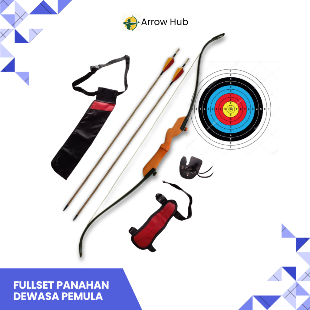 PROMO Paket Fullset Panahan Dewasa Pemula Alat Olahraga Panahan Outdoor