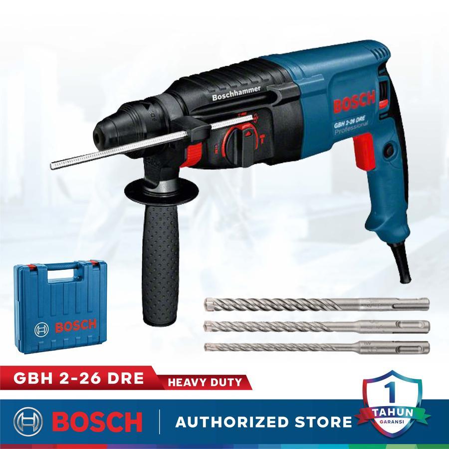 BOSCH GBH 2-26 DRE Mesin Bor Beton Tembok Rotary Hammer Drill 26MM GBH2-26DRE