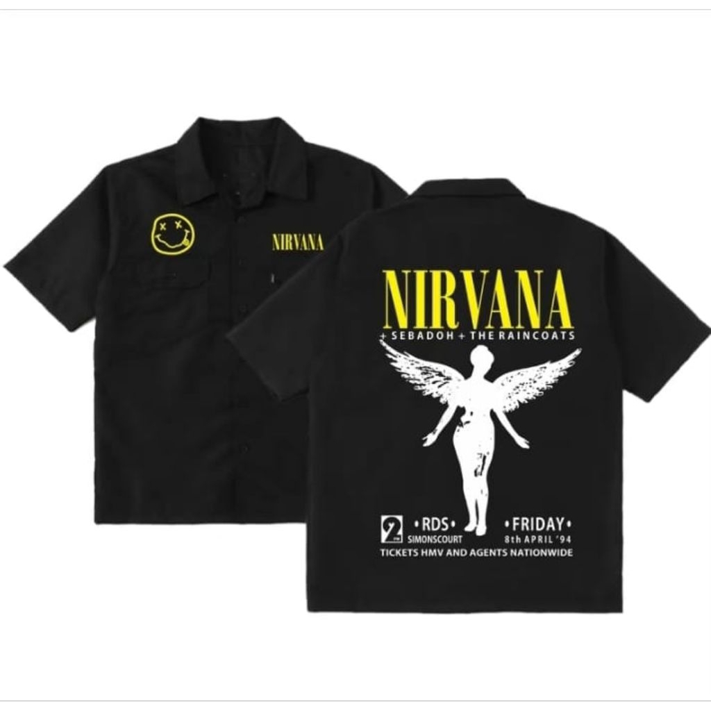 KEMEJA PDH NIRVANA - KEMEJA WORKSHIRT NIRVANA - NIRVANA - NGANGKANG OFFICIAL