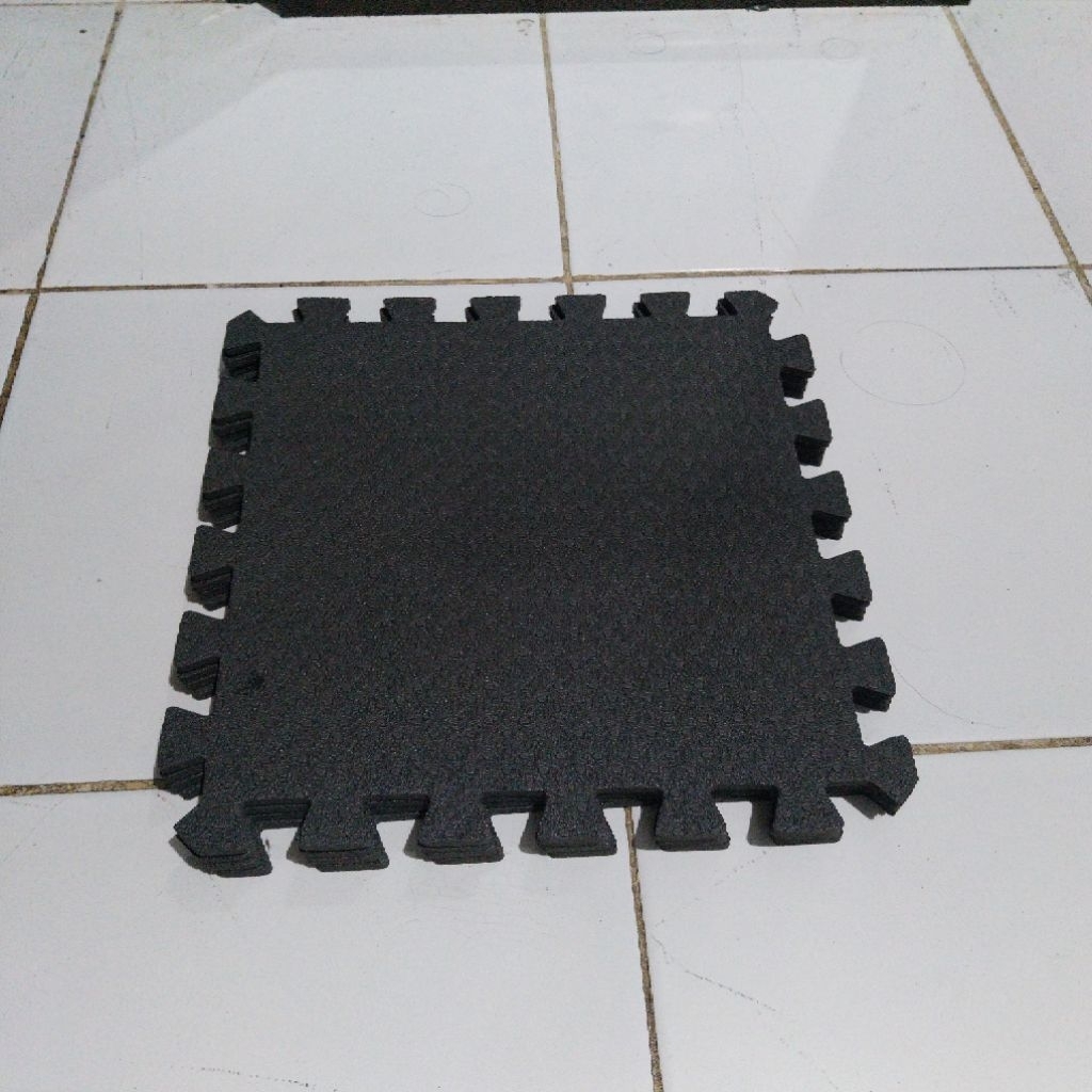 Evamat Matras 30x30 cm (4 pcs) Anti-slip Hitam Puzzle