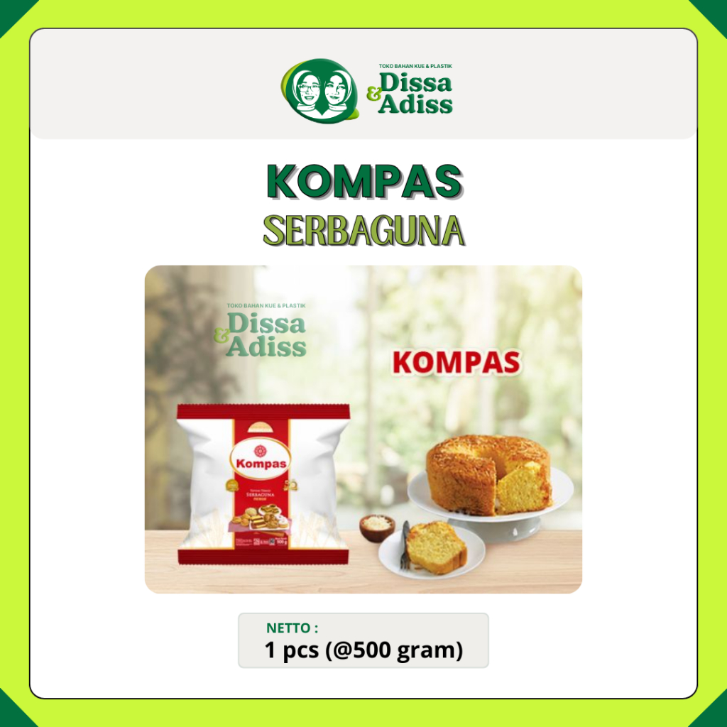 

Kompas Tepung Terigu Serbaguna Premium: Tepung Kualitas Baik - Tobaqdissa