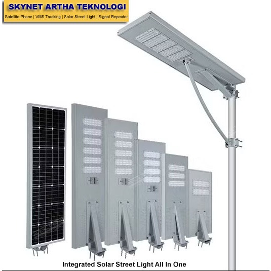 LAMPU JALAN TENAGA SURYA (PJUTS) ALL IN ONE 80W  IC - AIOM80