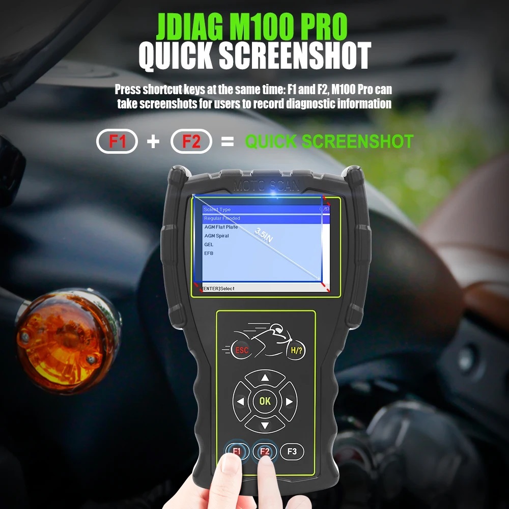 ReadyScanner Jdiag M100 Pro Motor Scanner Support Obd1 Obd2 Untuk Semua Motor Alat Injeksi Motor