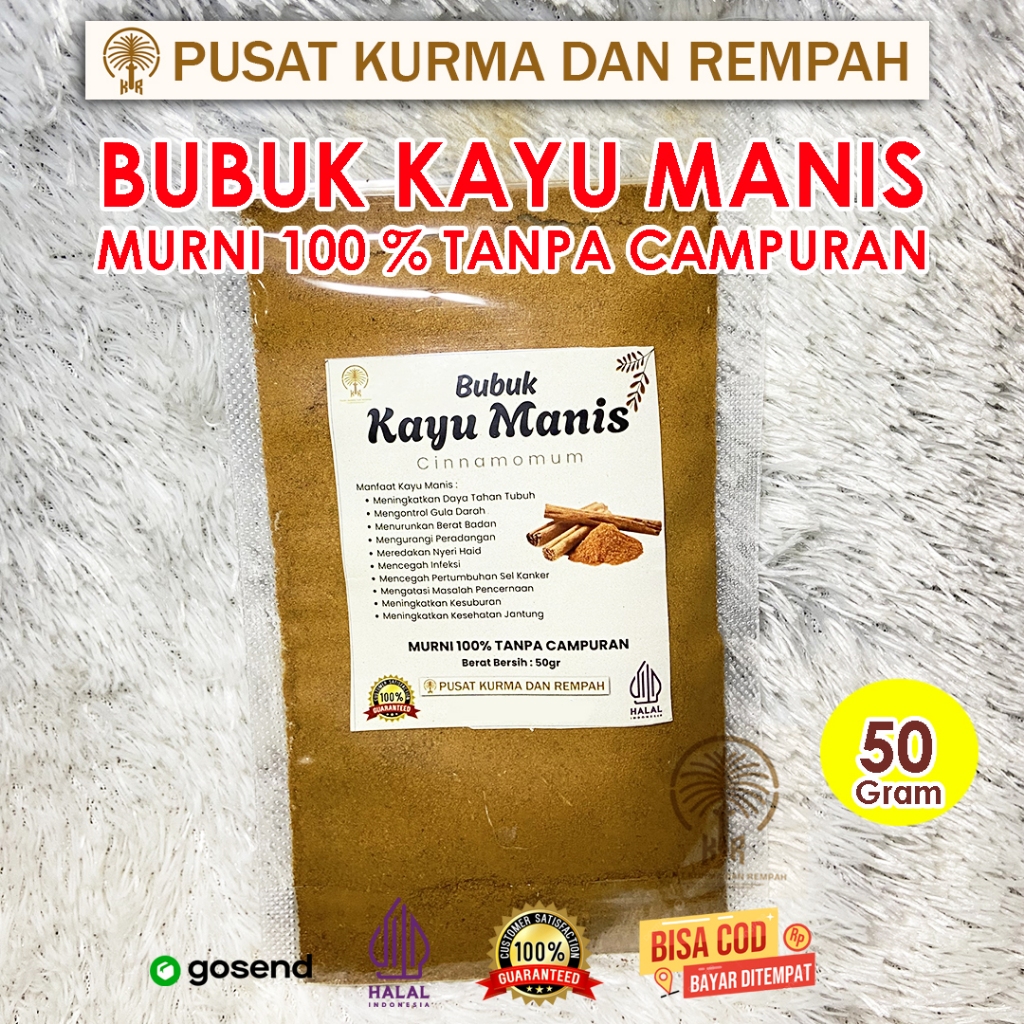 

Bubuk Kayu Manis Premium 50gram – 100% Murni Tanpa Campuran
