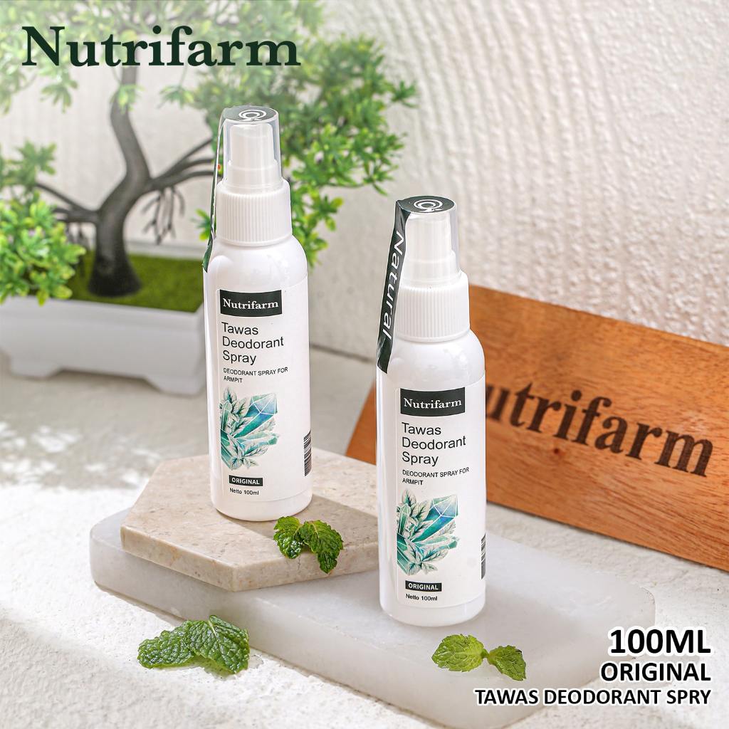 Nutrifarm Natural Deodorant Tawas Spray 100ml /  Penghilang Bau Badan Alami