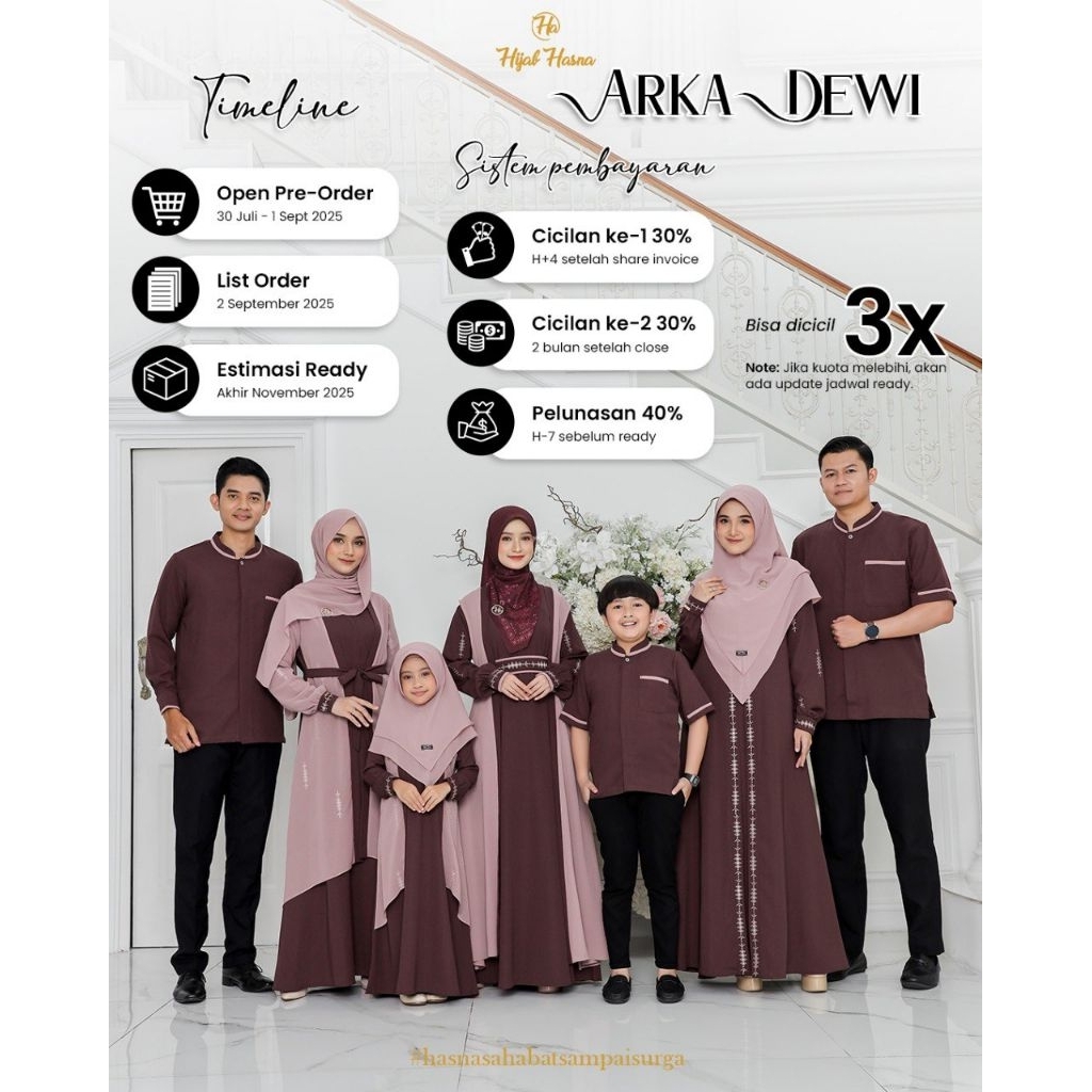 [PRE-ORDER] SARIMBIT 2026 ARKA DEWI BY HASNA HIJABKU