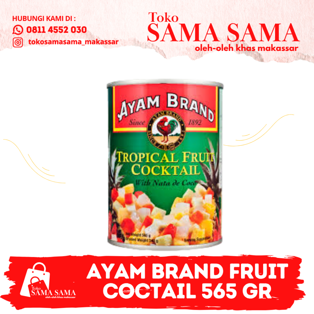 

AYAM BRAND FRUIT COCTAIL 565 GR