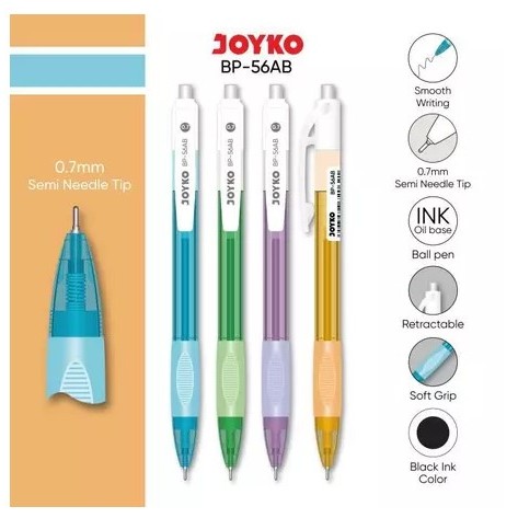 

Ball Pen Joyko BP-56 / 56AB / 56PTL 0.7 mm, per lsn