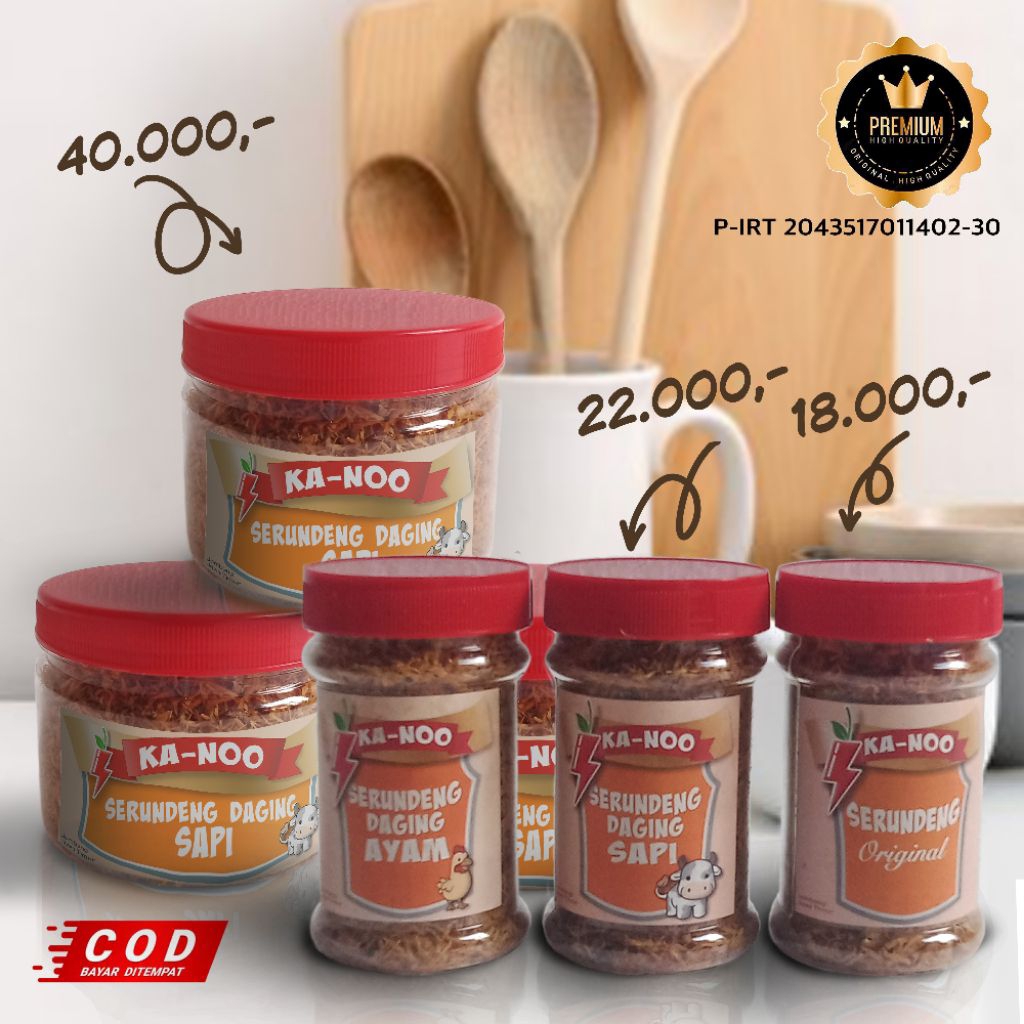 

SERUNDENG DAGING SAPI / AYAM / ORIGINAL (Mohon untuk baca Deskripsi sebelum pesan produk).