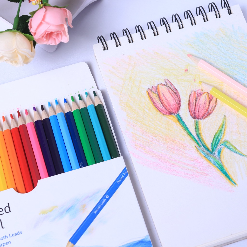 

Bantex Pensil Warna 24 Warna 3.0 mm / Colored Pencil Hexagonal Bahan Kayu Poplar BK3002