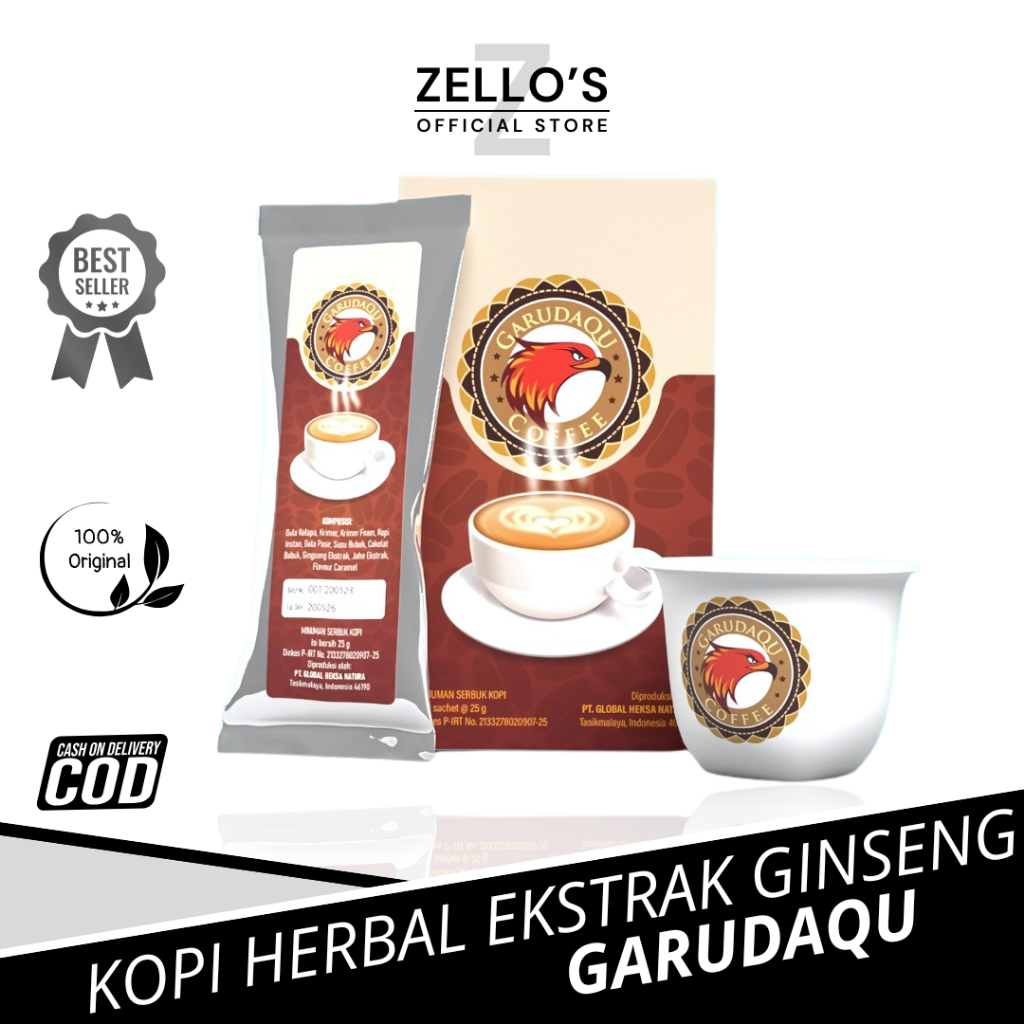 

Kopi Herbal Garudaqu Ekstrak Ginseng Untuk Stamina & Aman Di Lambung