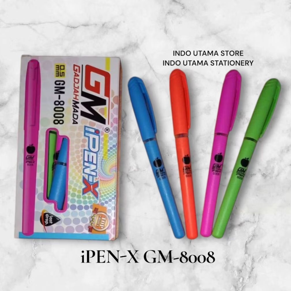 

[12 PCS] PULPEN CAIR IPEN-X GADJAH MADA 0.5 MM