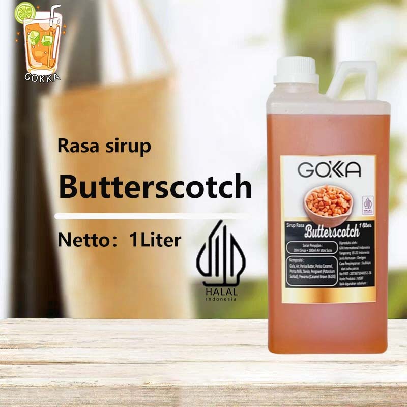 

GОKKA Syrup / Butterscotch Flavoured Sirup / Sirup Butterscotch 1L International Halal
