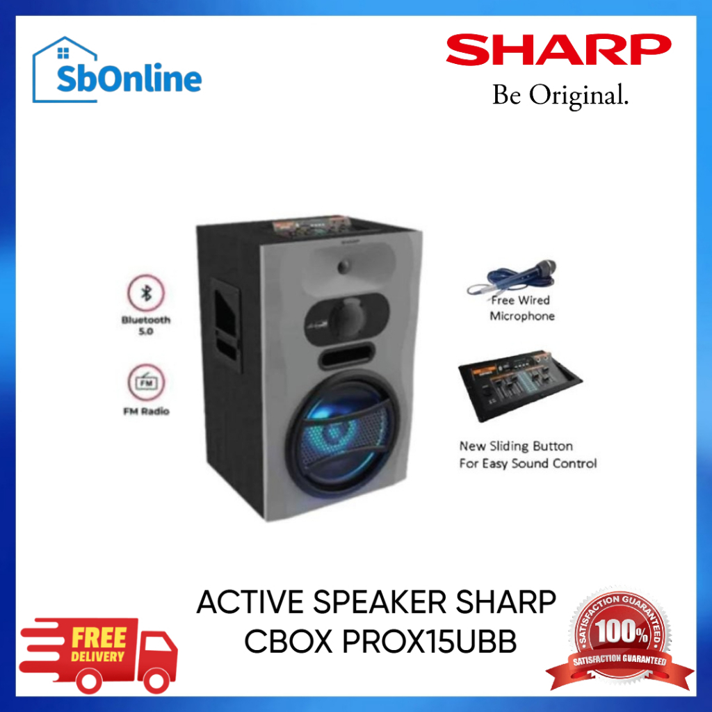 Active Speaker Sharp CBOX PROX15UBB PROX 15 UBB 15 Inch Garansi