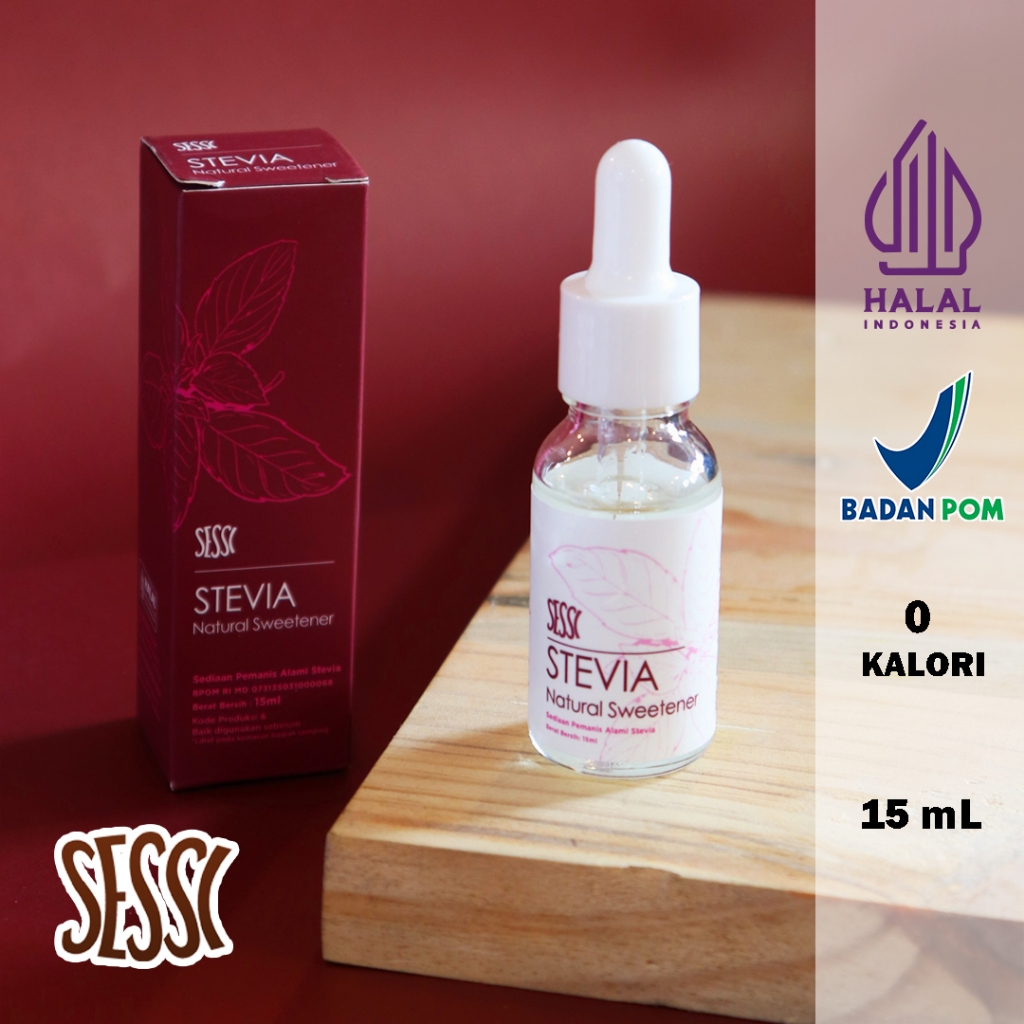 

Stevia Cair 15 ml Pemanis Alami Pengganti Gula 0 Kalori 0 Gula - SESSI