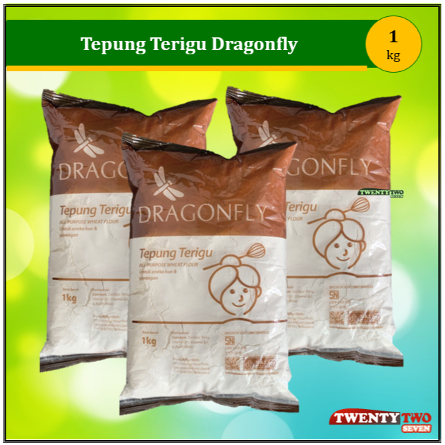 

[12 X]Tepung Terigu Dragonfly 1 kg