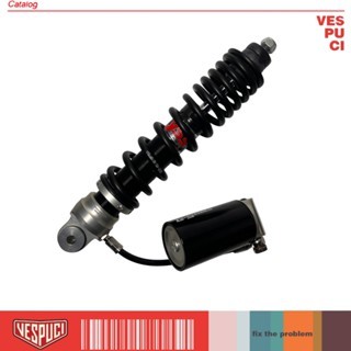 Shock Breaker Shockbreaker Belakang 280mm YSS G-Series Subtank Black for Vespa LX LXV S 2v 3v IGET