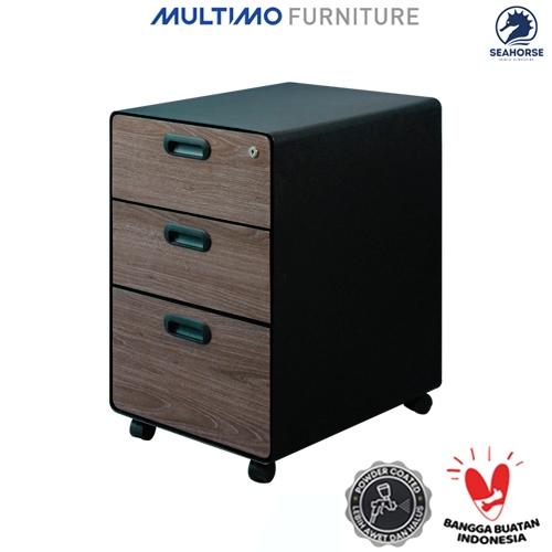Laci Susun, Drawer Cabinet, Laci Kantor, Nakas Kantor - Seahorse GALAXY Besi Roda