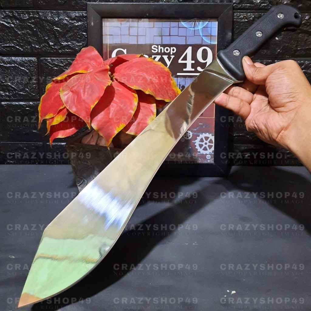 Pisau Survival Outdoor Camillus Solid Steel Ergonomis Include Sarung