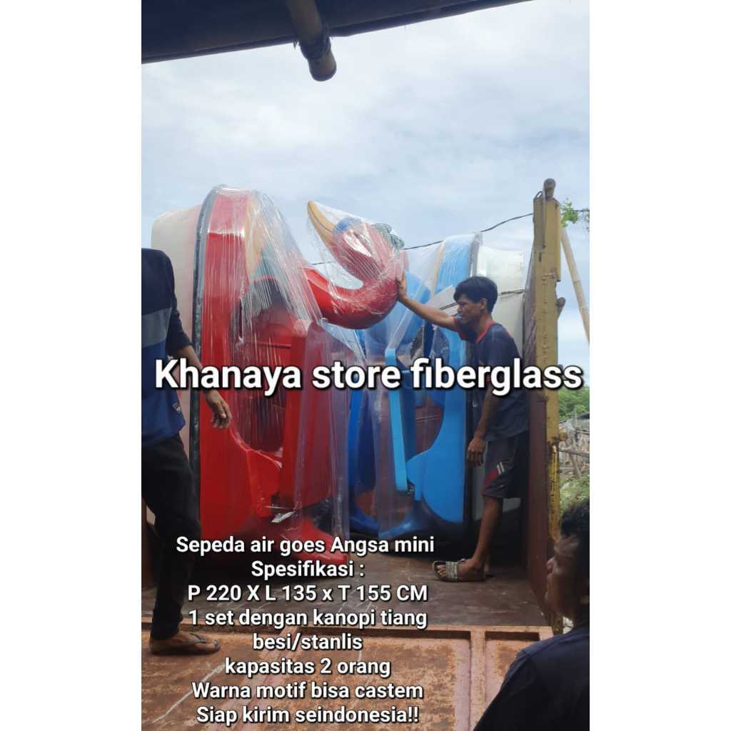 Siapkirim perahu air karakter bebekkan/Sepeda bebek air mini kps 2 orang/Perahu wisata/Mainan wisata