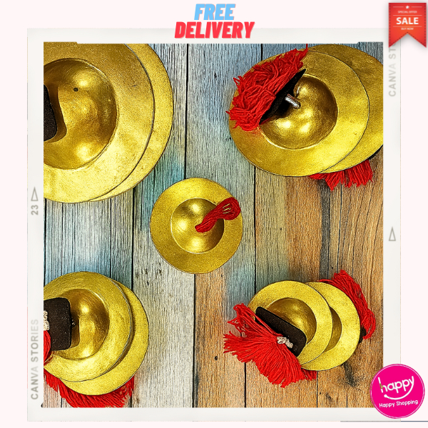 Alat Musik Ceng Ceng Barongsai | MUSIK Barongsai TRADISIONAL Mini Diameter 14cm