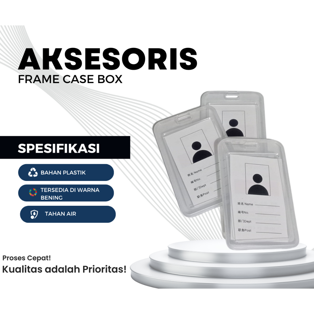 

ID Card Holder Card Model Box/ Fram Case ID Card tutup