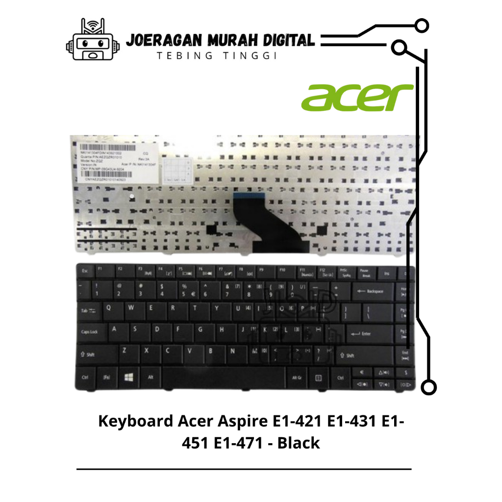 Acer Aspire E1-431 E1-431G E1-471 Series Keyboard Laptop
