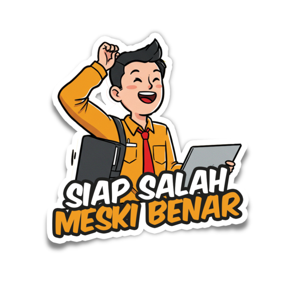 

Stiker Kantoran - “Kerja Kok Gini” Series - Siap salah