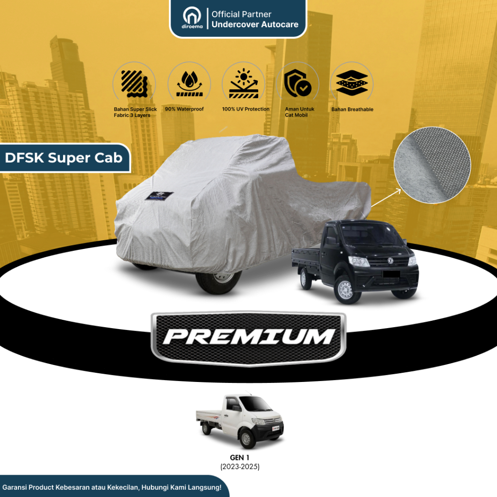 Cover Mobil DFSK Super Cab Premium - Undercover Autocare X Diroema