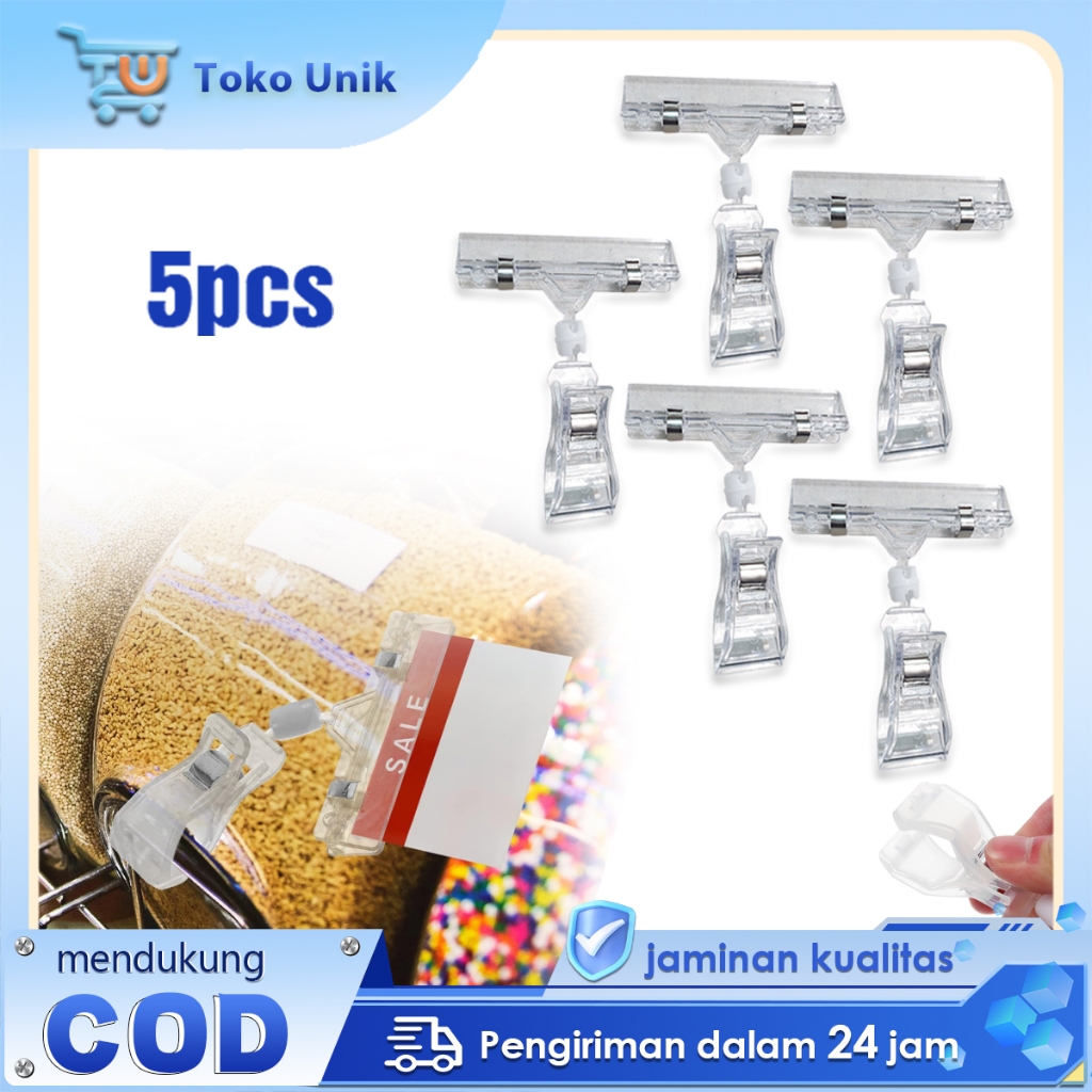 

Isi 5 Jepitan Harga Obral Penjepit Harga Price Tag Clip Jepit Display Harga Promo Transparan