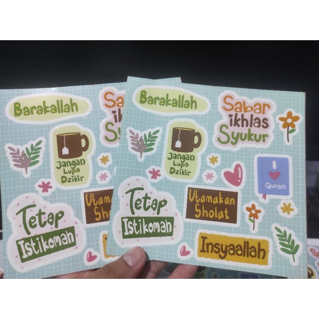 

Stiker Kalimat Motivasi Islami - Desain Aestetik & Waterproof
