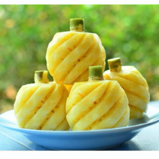 

BUAH NANAS KUPAS/ NANAS MINI MANIS/ NANAS MADU MANIS KUPAS / NANAS KUPAS FRESH 450gr isi 3 BUAH NANAS/NANAS MADU BLITAR