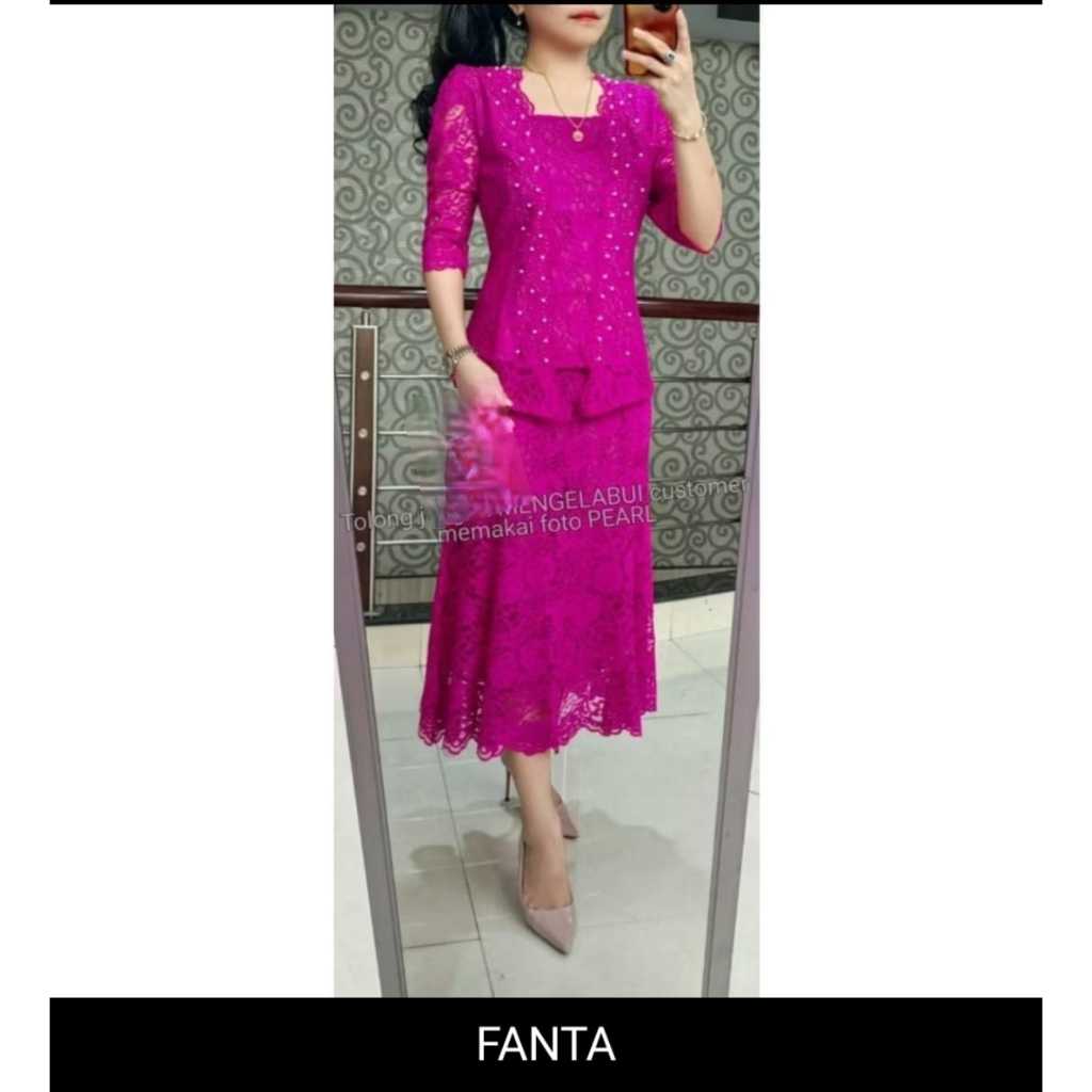 YK SET ROK BROKAT KUTU BARU/STELAN KEBAYA PESTA BATAK FULL MUTIARA / KEBAYA BATAK PESTA