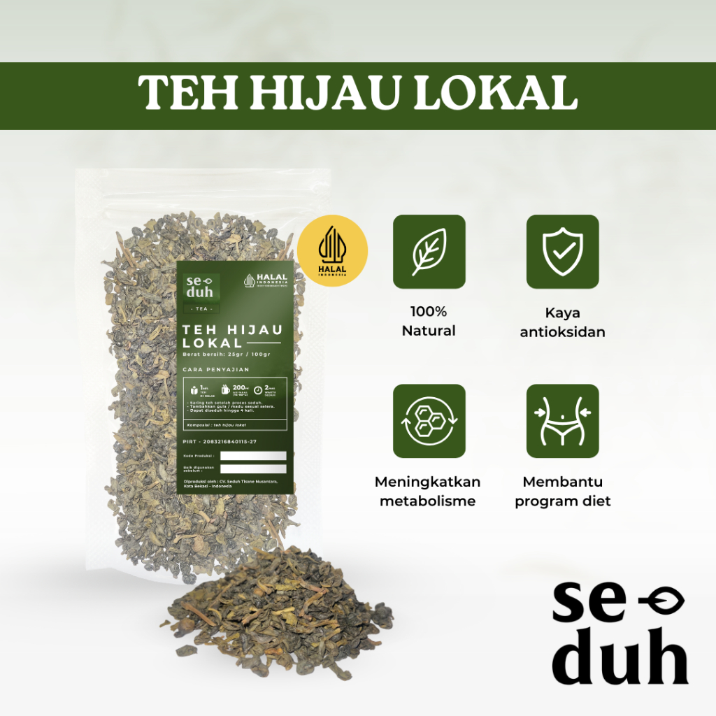 

Seduh Pecco Tea / Teh Hijau lokal Pecco / Organic Tea