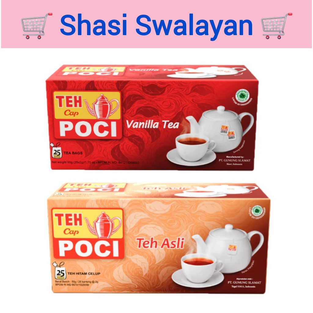 

TEH POCI Teh Asli / Vanila isi 25 Pcs