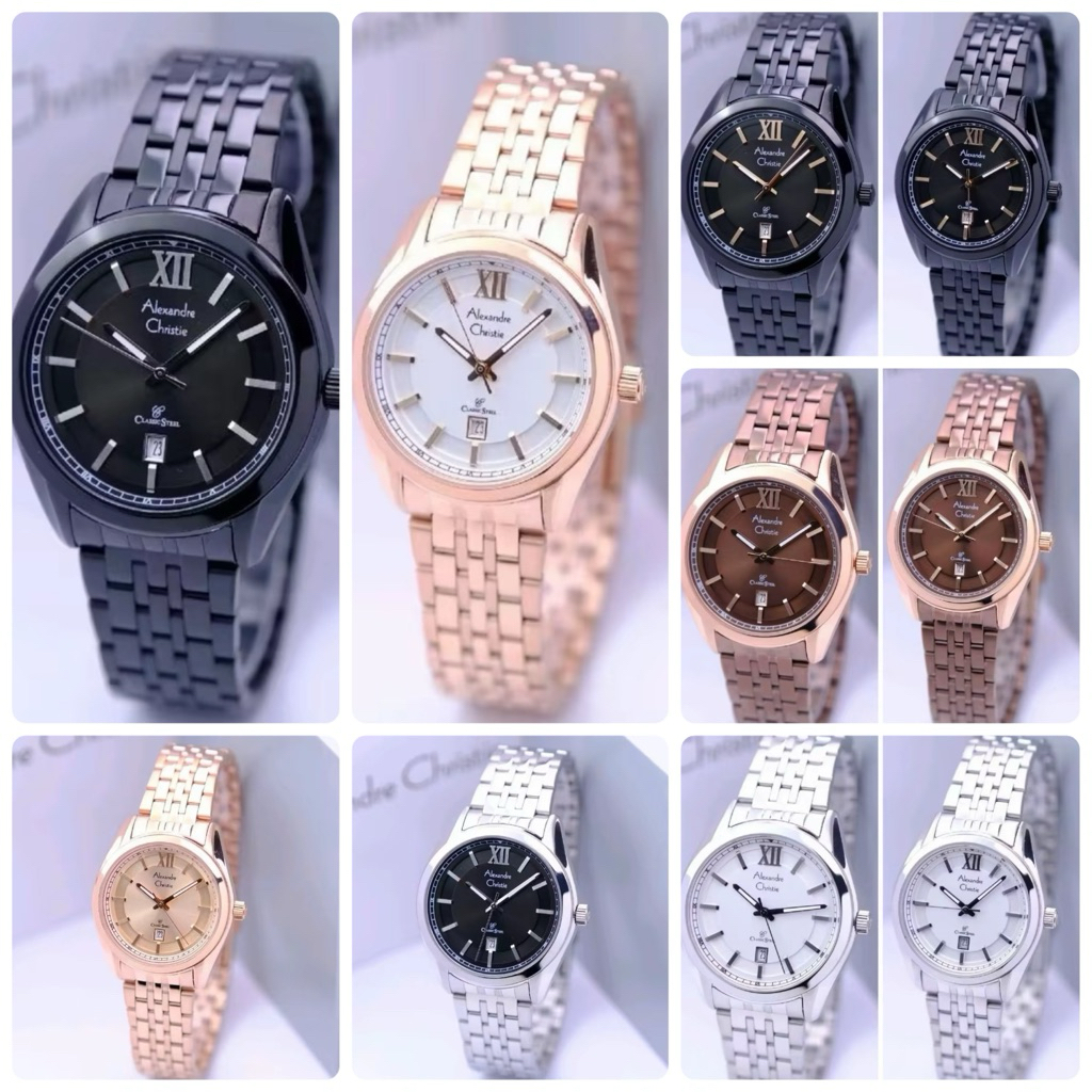 Jam Tangan Couple Alexandre Christie 8690