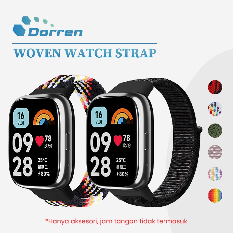 For Redmi Watch 3 Active Nylon Loop Strap  Replacement Bracelet