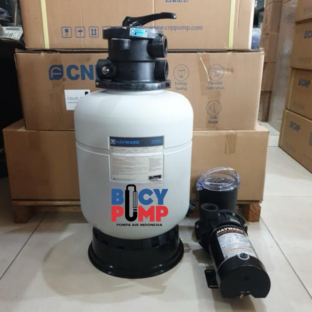 Paket Pompa Kolam Renang Hayward 1hp + Sand filter 16" Hayward