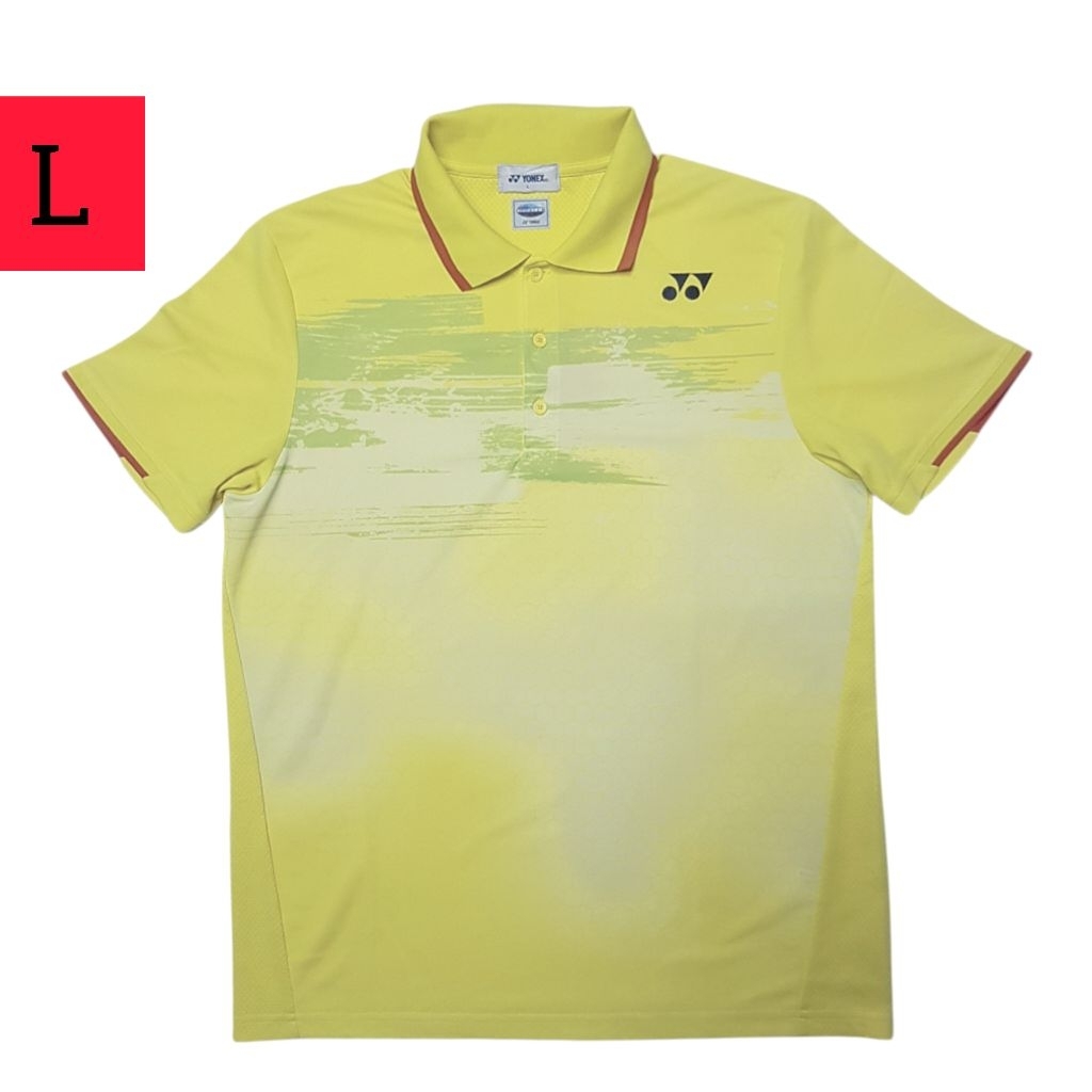 Kaos kerah olahraga badminton - tenis YONEX  Made in Japan ( size L )
