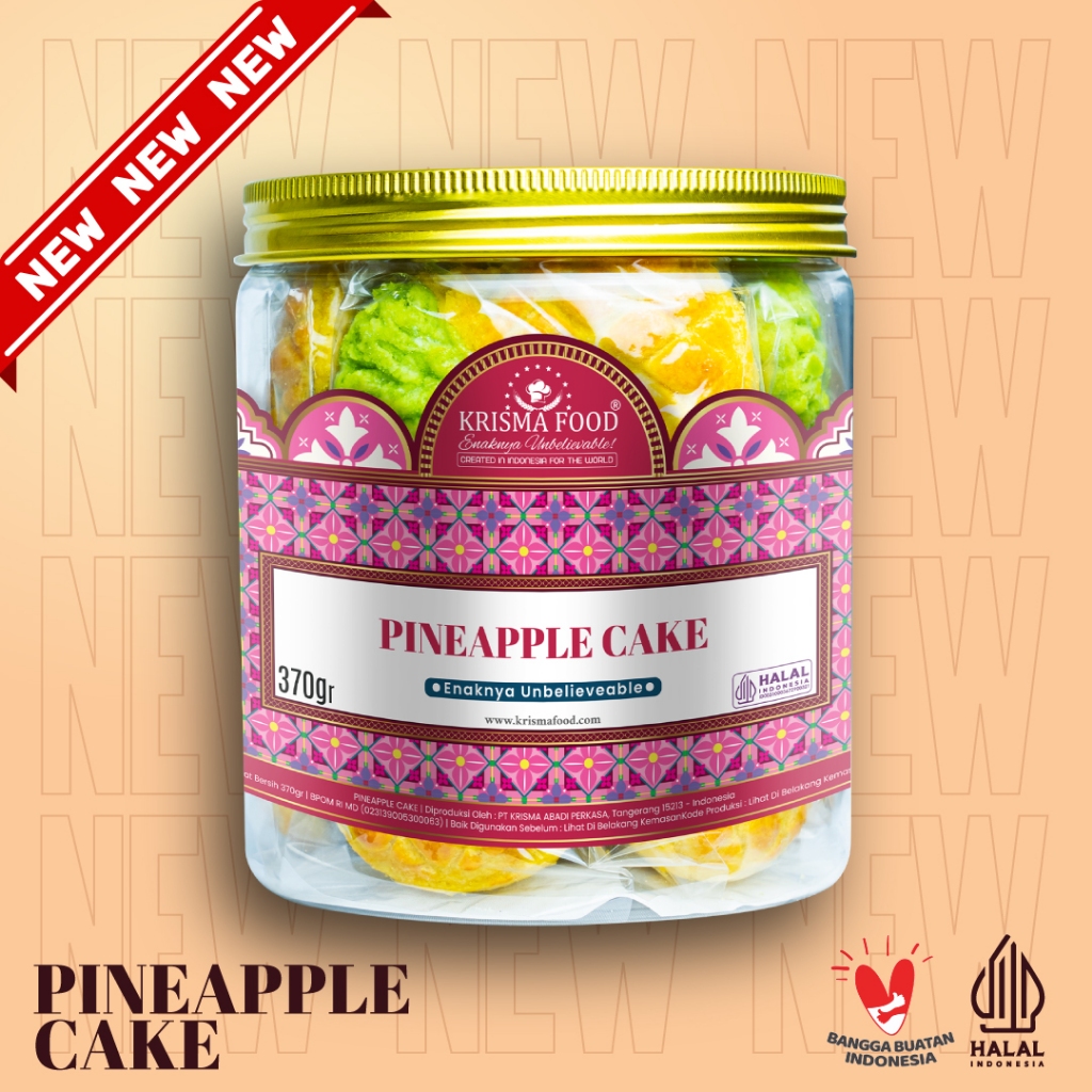 

PINEAPPLE CAKE || 250GR || NEW KRISMA FOOD COOKIES
