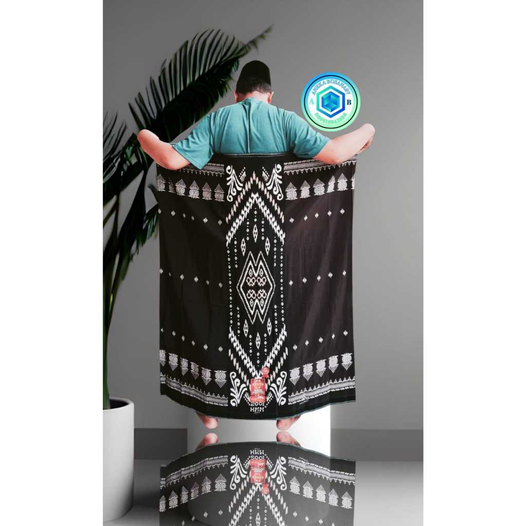 HMM sarung Samarinda hmm brown/coklat motif terbaru sarung santri pria dewasa